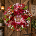 Highland Cow Strawberry Wreath
